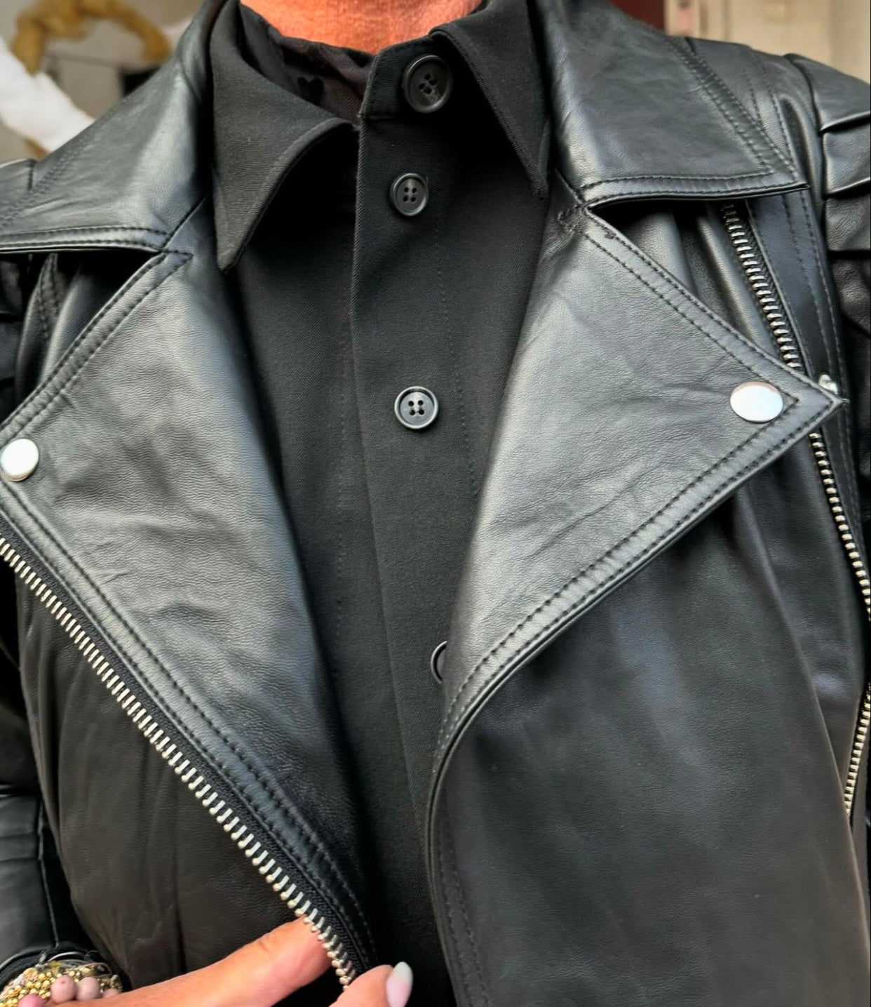 Gossia Jakke - MarysvilleGO Skind Jakke i Sort