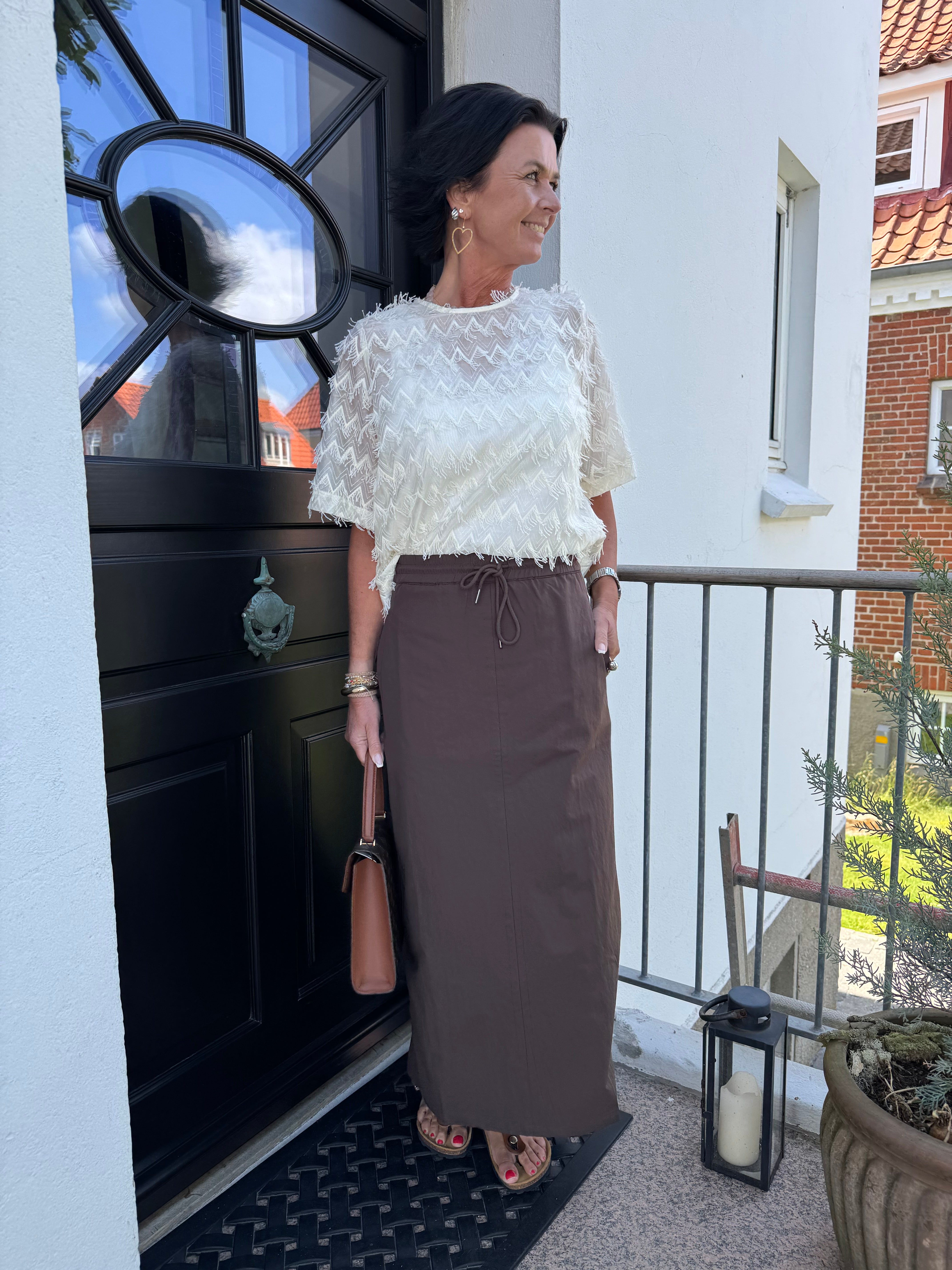 Co´Couture Bluse - TriangleCC SS Bluse i Off White