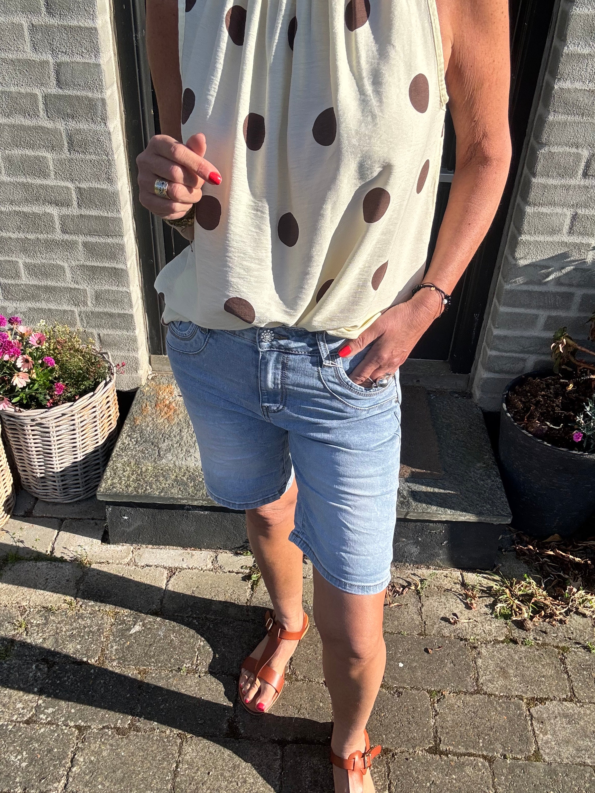 MARTA du château Shorts - S26157 MdcSamara Shorts i Denim
