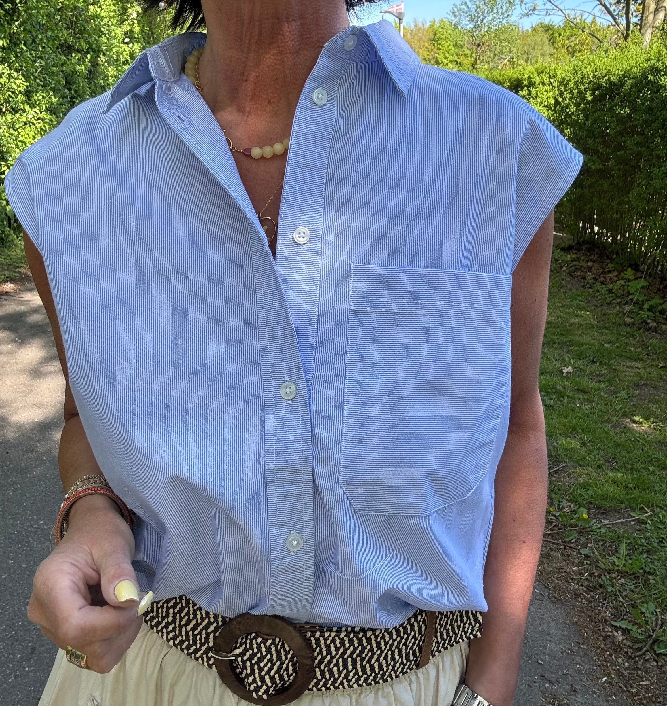 ESMÉ STUDIOS Bluse - ESNunu Sl Bluse i Kentucky Blue