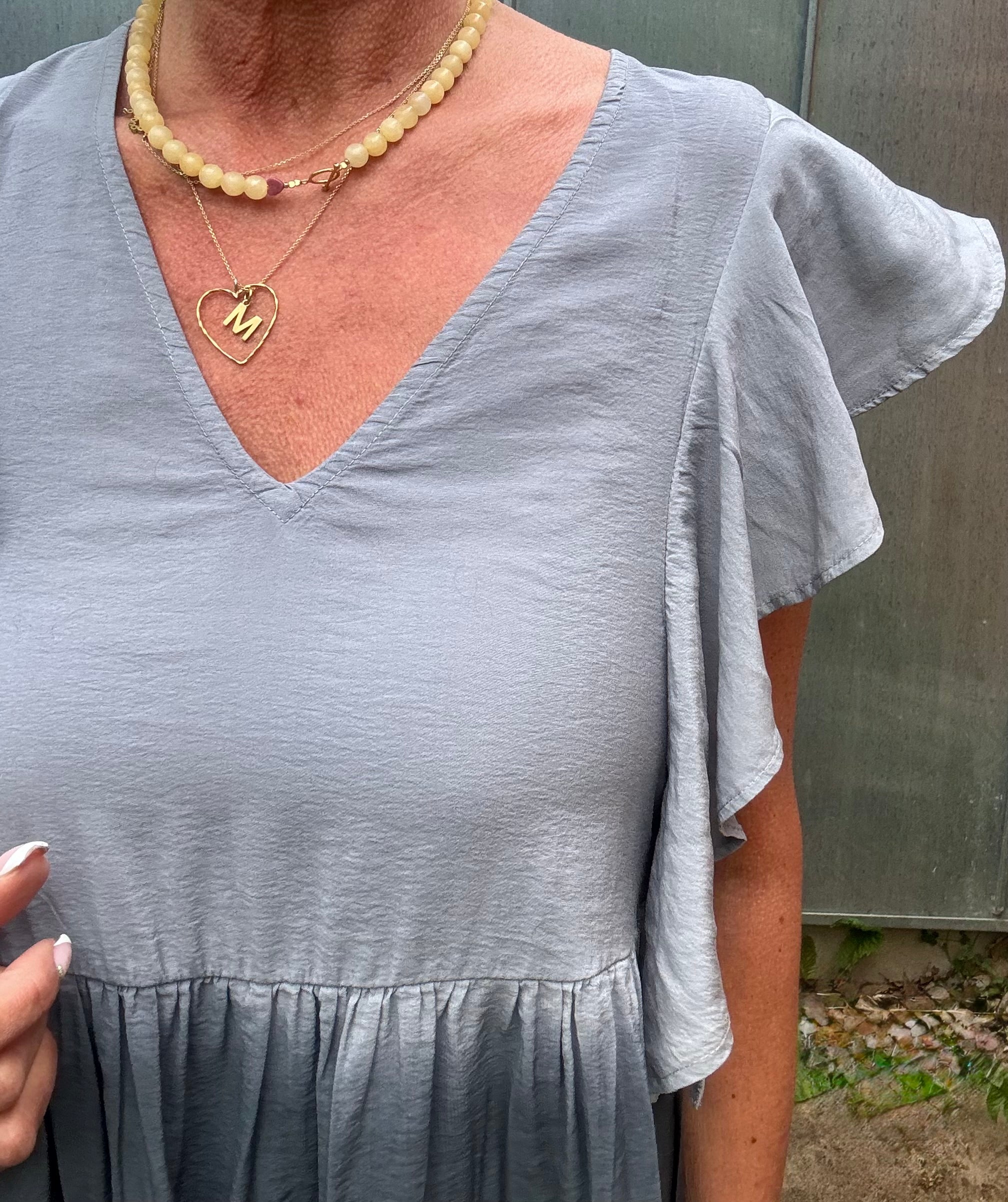 Gossia Kjole - ViolaGO Kjole i Grey Dip Dye