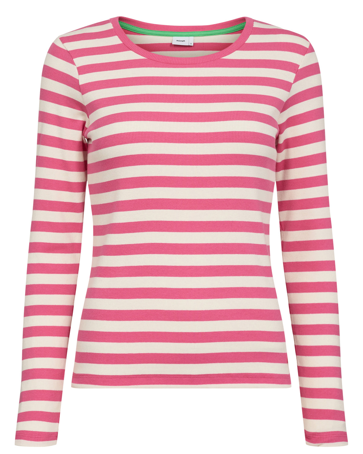 Nümph Bluse - NuMixie LS Bluse i Fandango Pink Strib