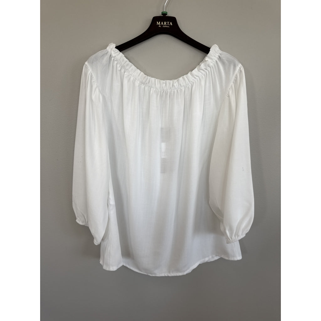 MARTA du château Bluse - 8558 MdcJuniper Bluse i Off-white