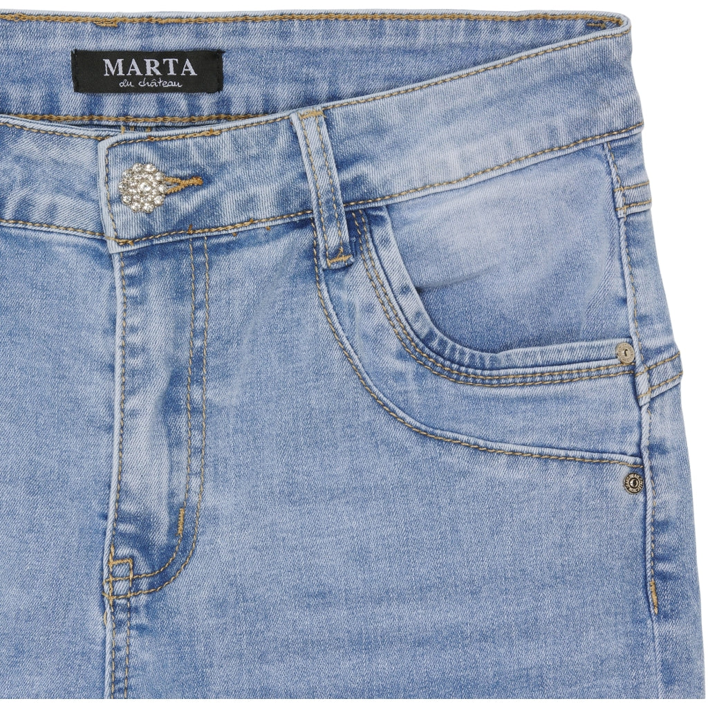 MARTA du château Shorts - S26157 MdcSamara Shorts i Denim