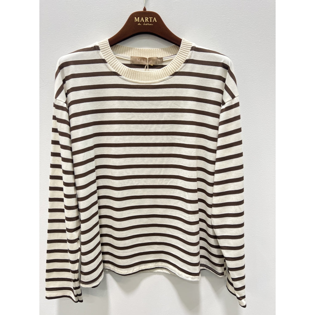 MARTA du château Bluse - 58709 MdcKara LS Bluse i Moro Brun