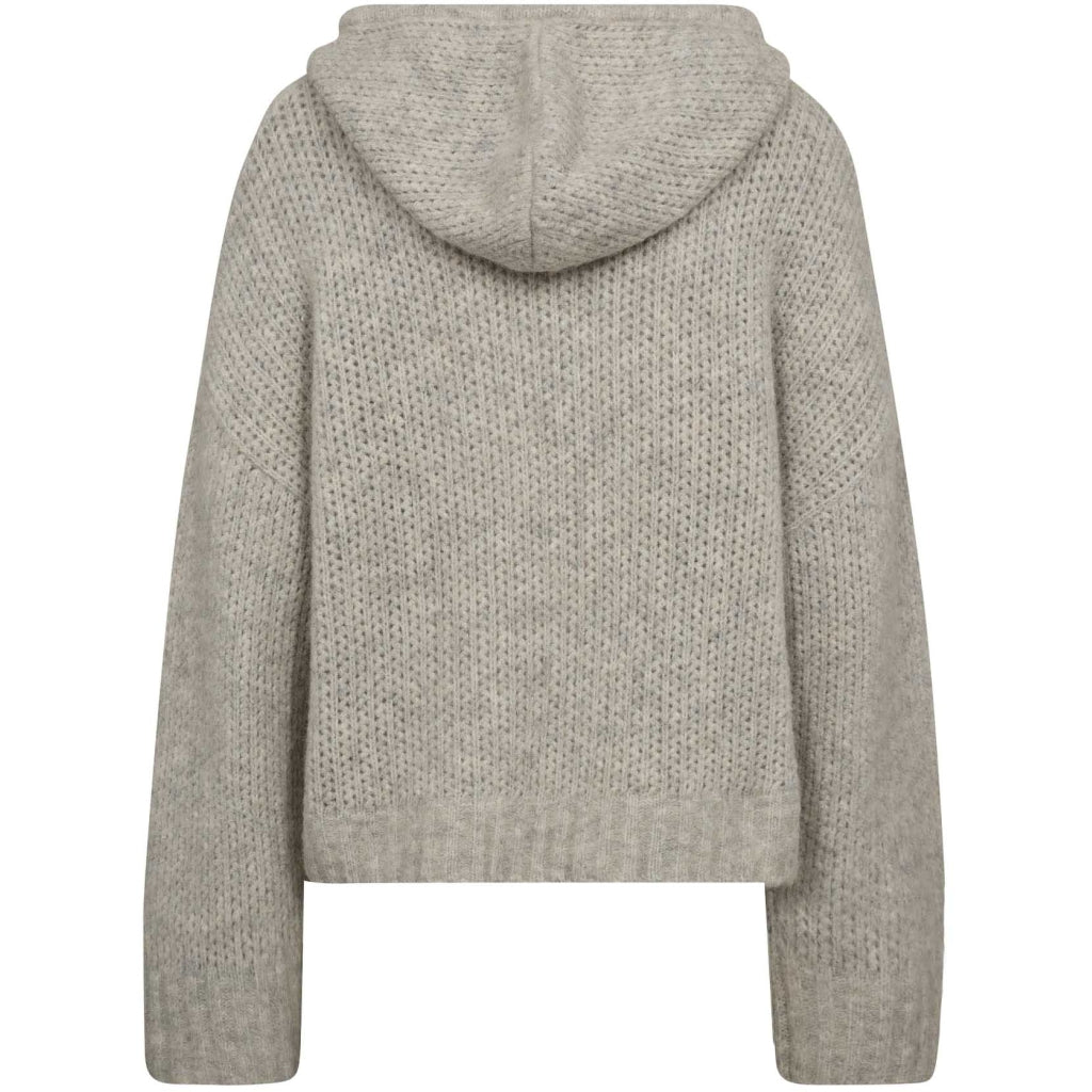 Gossia Strik - SanaGO Hoodie Strik i Light Grey Melange