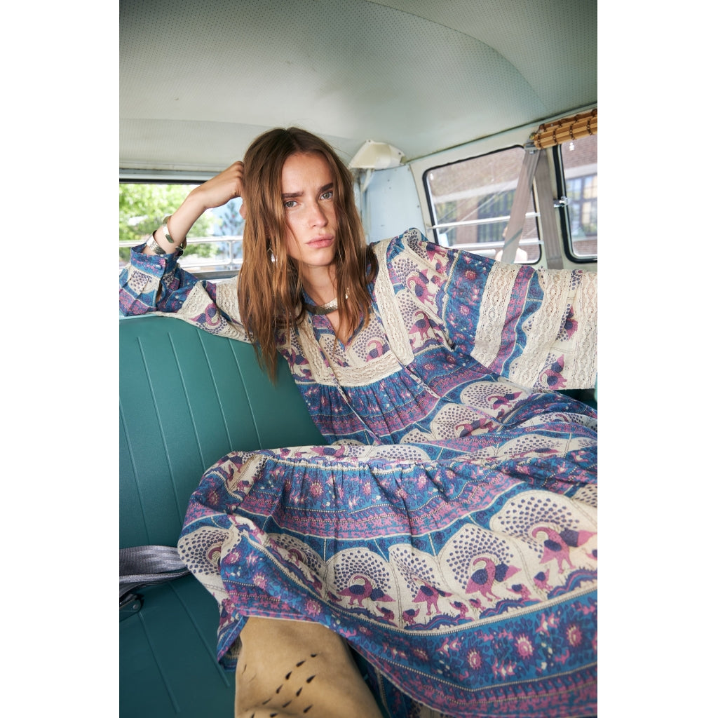 Lollys Laundry Kjole - LatourLL Maxi Kjole i Blue