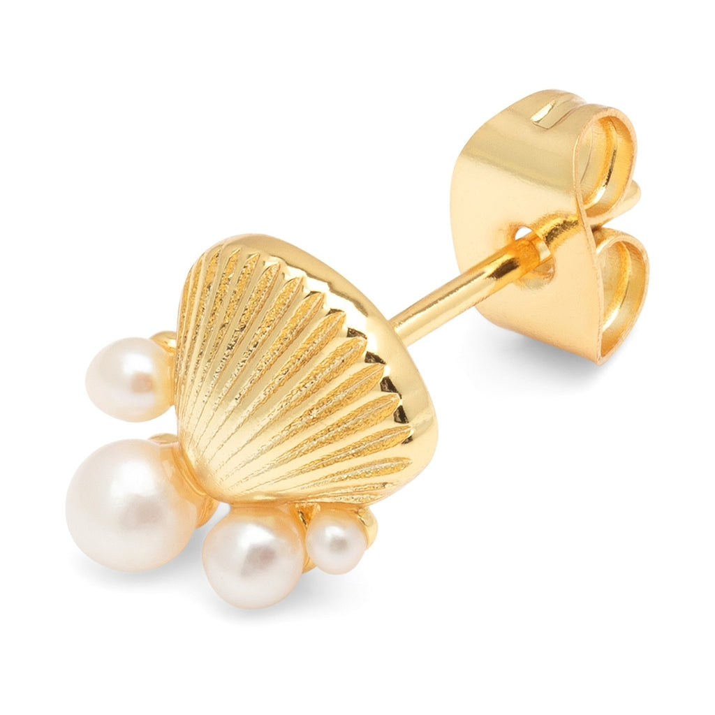 LULU Copenhagen Ørering - Bouquet Shell & Pearl Ørestik