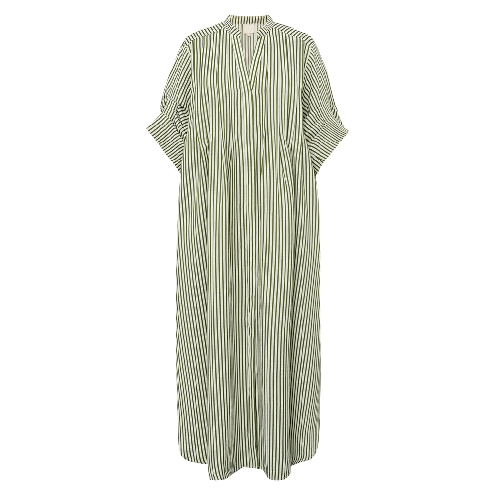 Gossia Kjole - AlexaGO Jo Skjorte Kjole i Creme Army Stripes