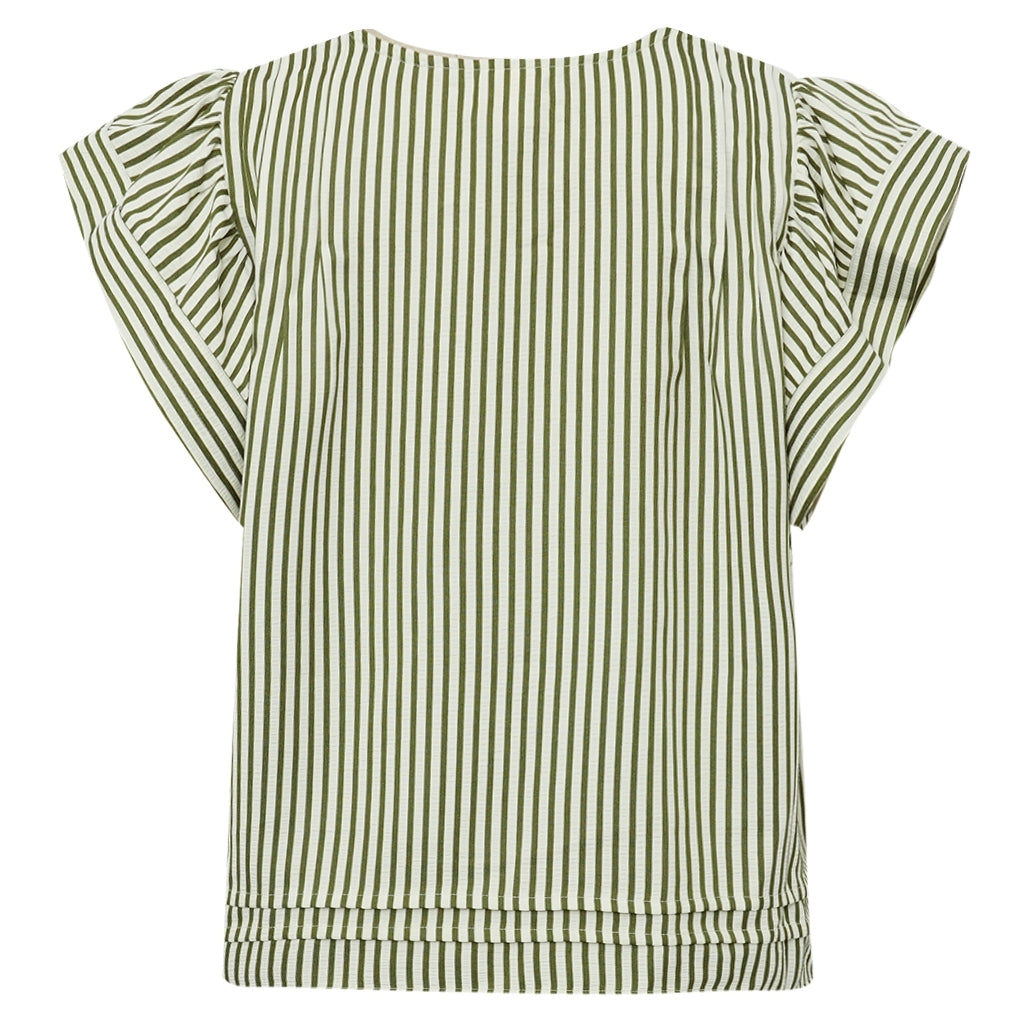 Gossia Bluse - MinkaGO JO Bluse i Creme Army Stripes