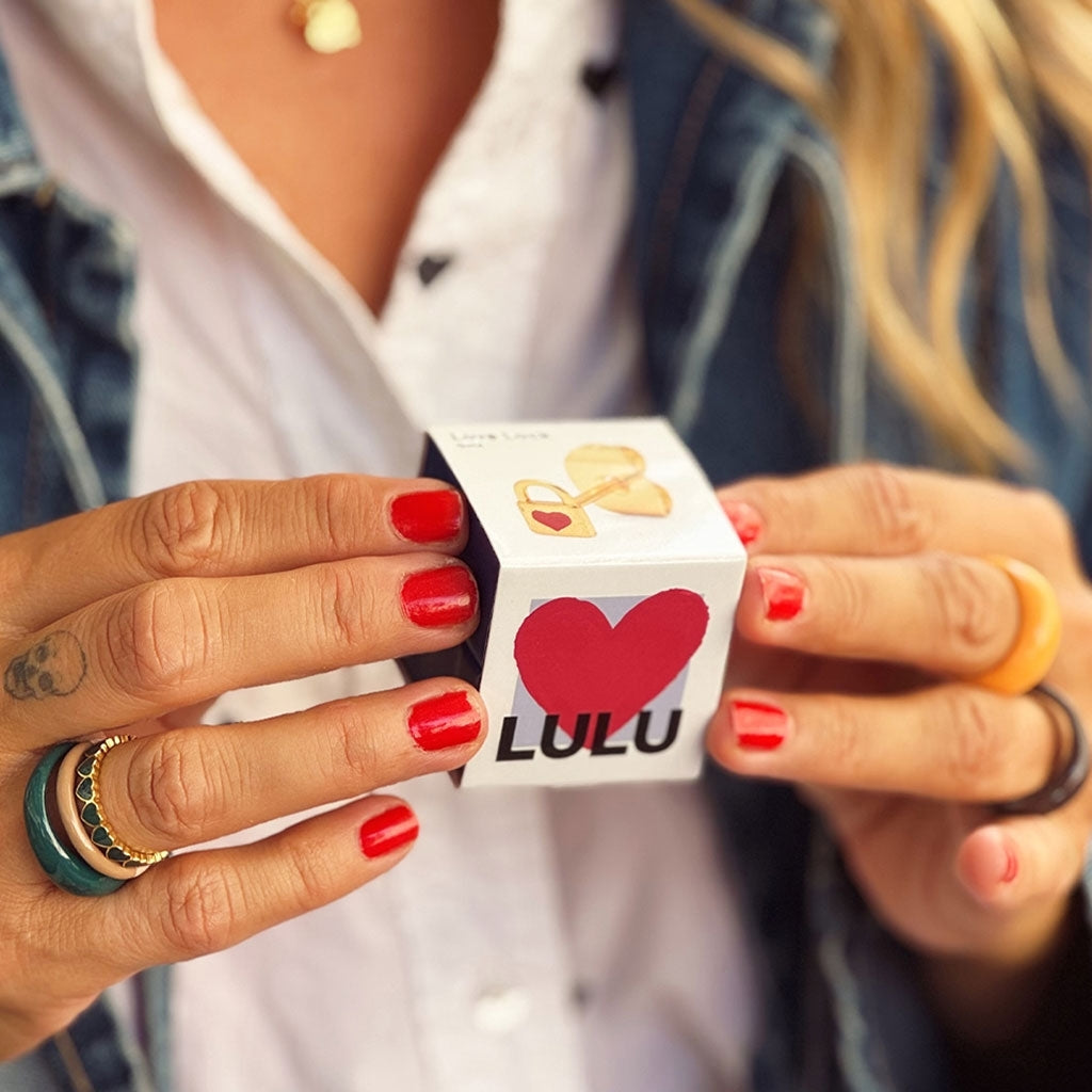 LULU Copenhagen Ørering - Love Lock Ørestik Forgyldt