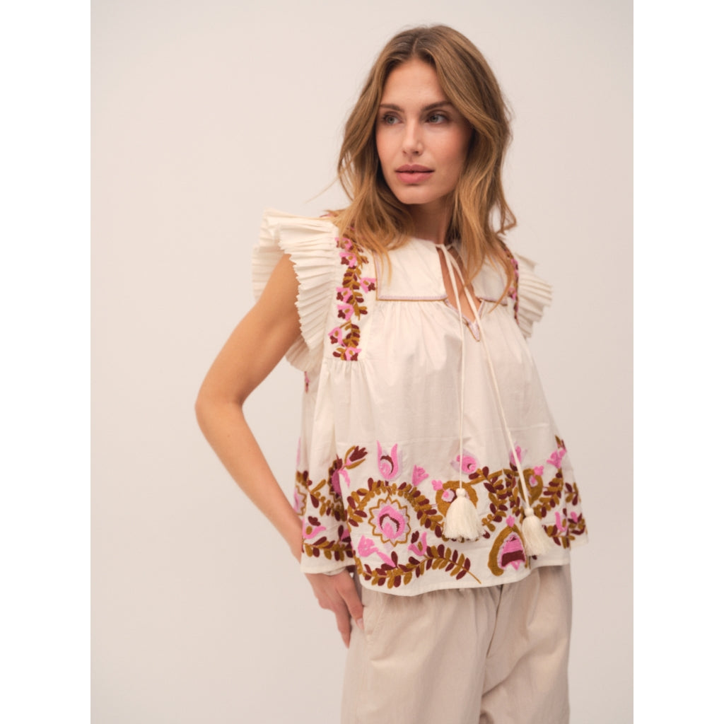 Gossia Blusen - ZarinaGO Bluse i Off-White