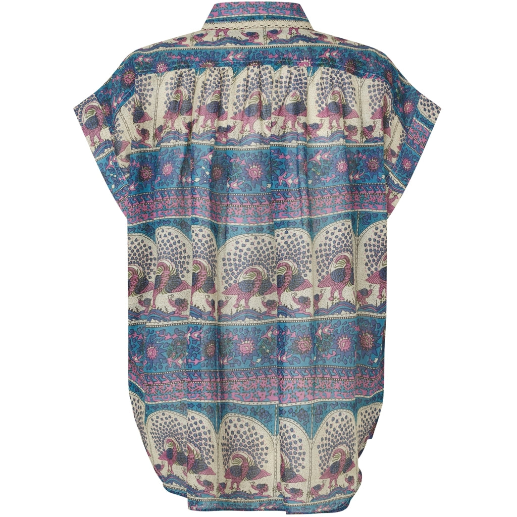Lollys Laundry Top - BadalLL Bluse i Blue