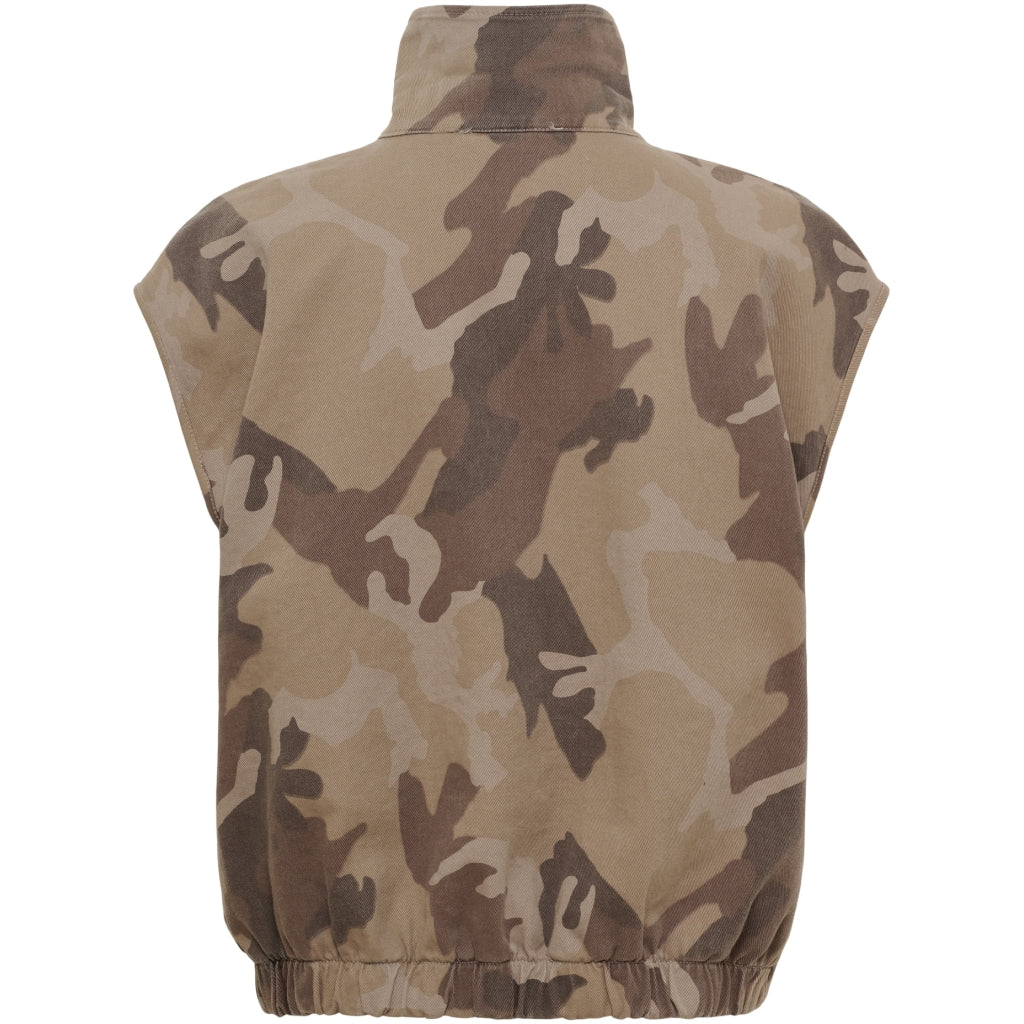 MARTA du château Vest - 68670 MdcSilver Vest i Beige Camo