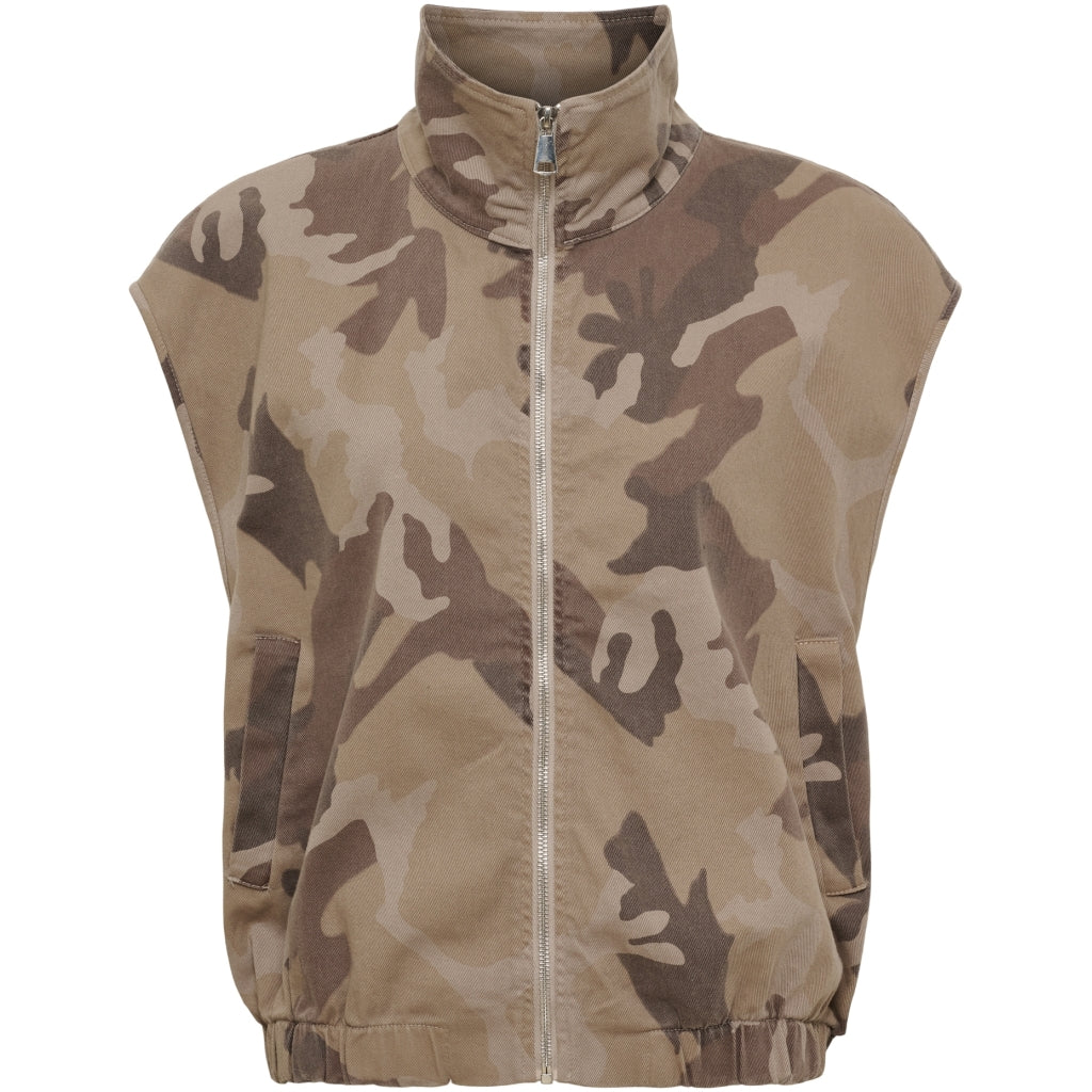 MARTA du château Vest - 68670 MdcSilver Vest i Beige Camo