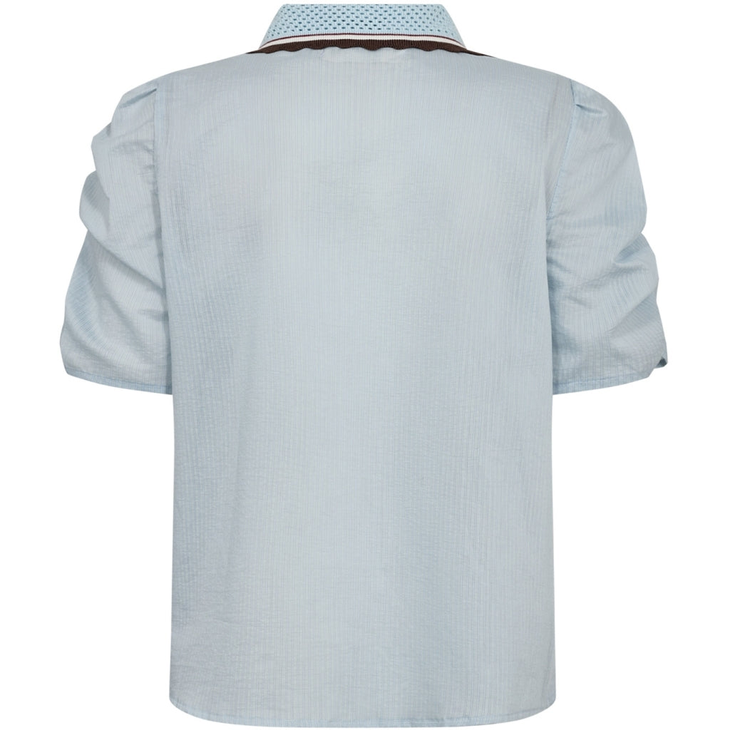 Gossia Bluse - AllyGO Bluse i Light Blue Stripes