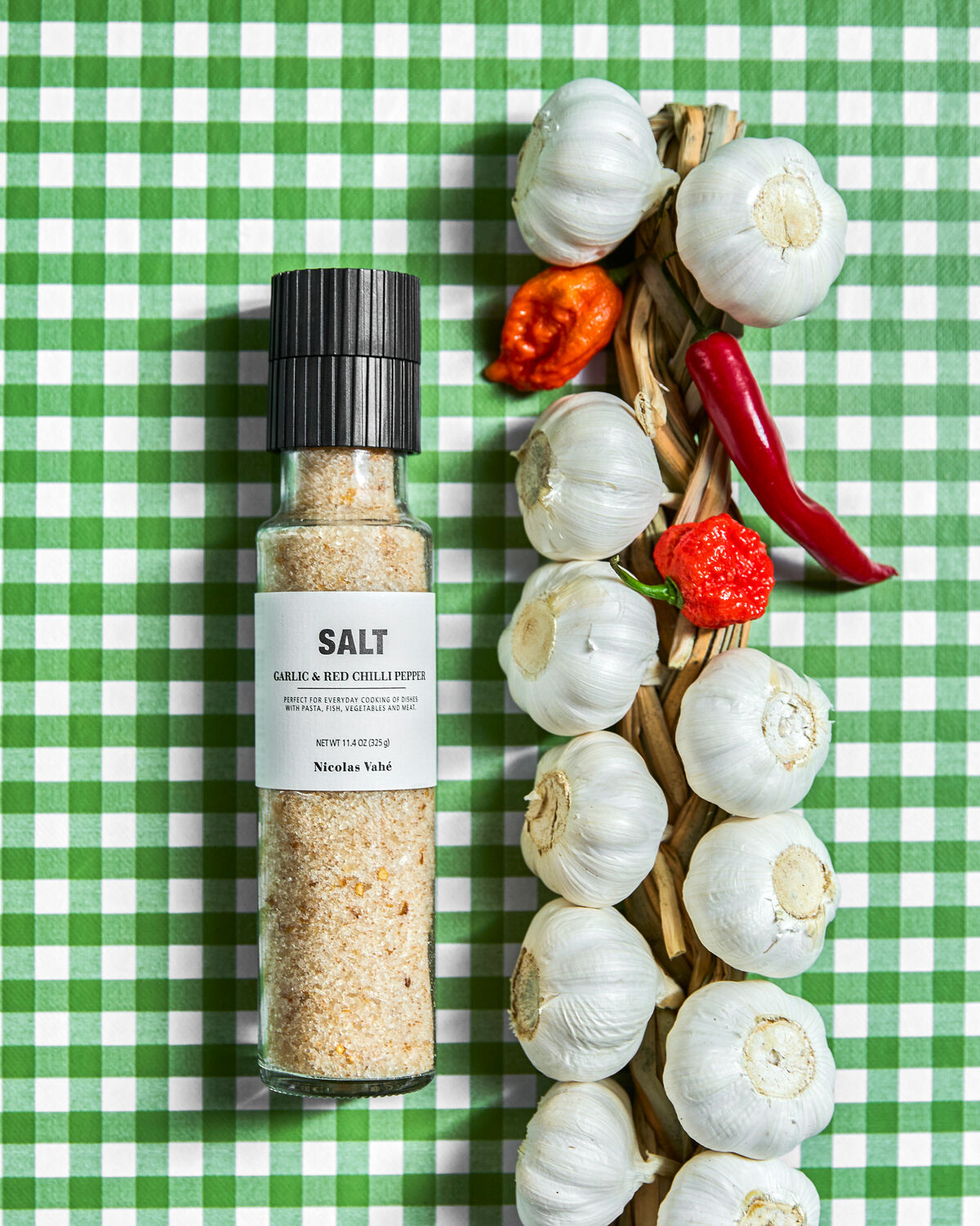 Nicolas Vahé Salt - Salt m. Hvidløg og Rød Chili Peber