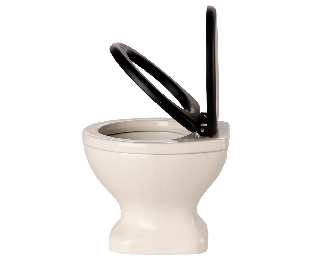 Maileg Toilet - WC til Mus i Råhvid