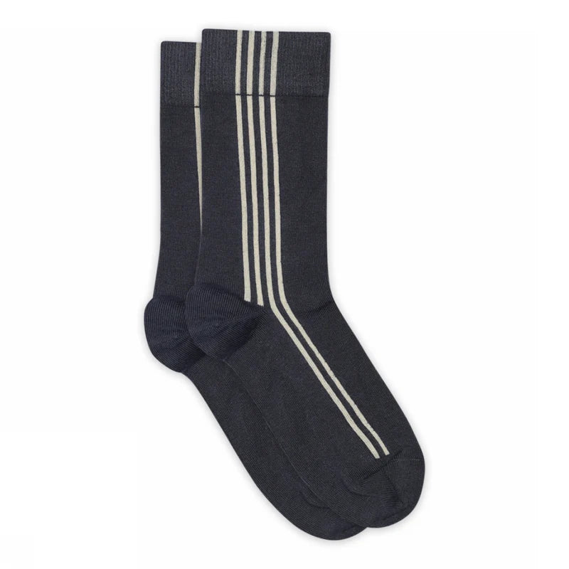 MP Women Strømper - 77778 Gunilla Strømper i Navy Strib