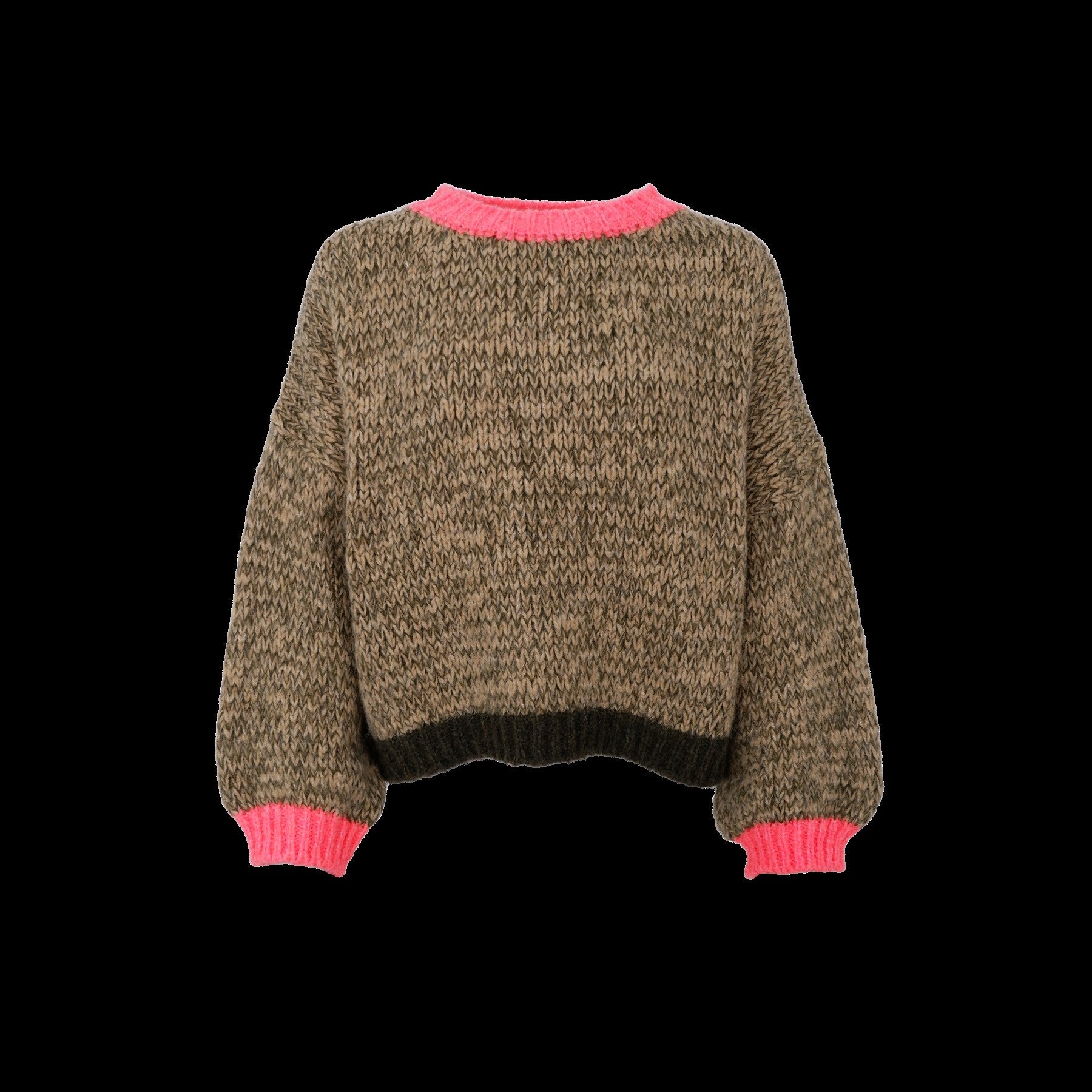 Black Colour Strik - BcMarita Strik Bluse i Army Mix