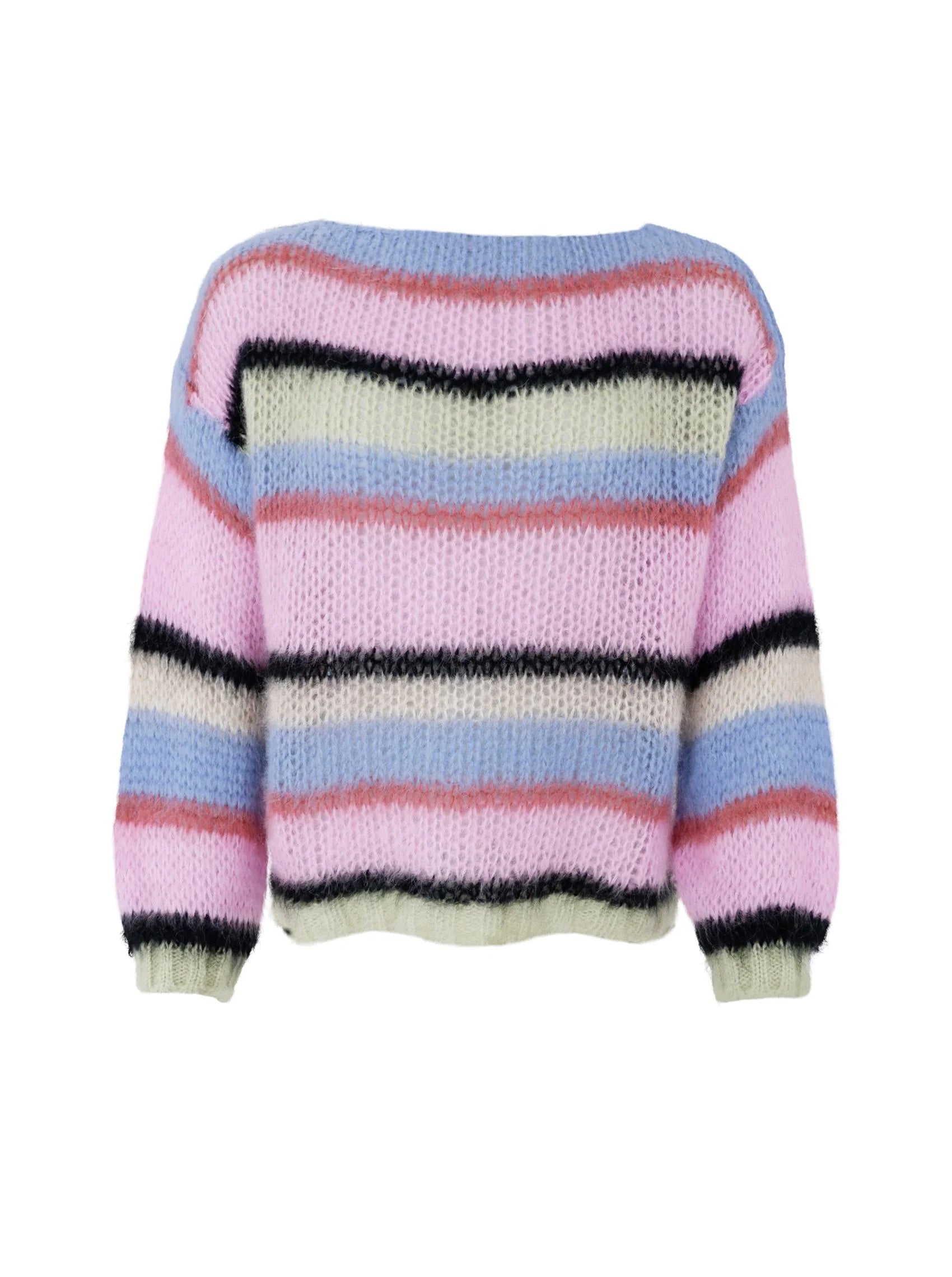 Black Colour Strik - BcFrey Stribet Strik i Soft Candy