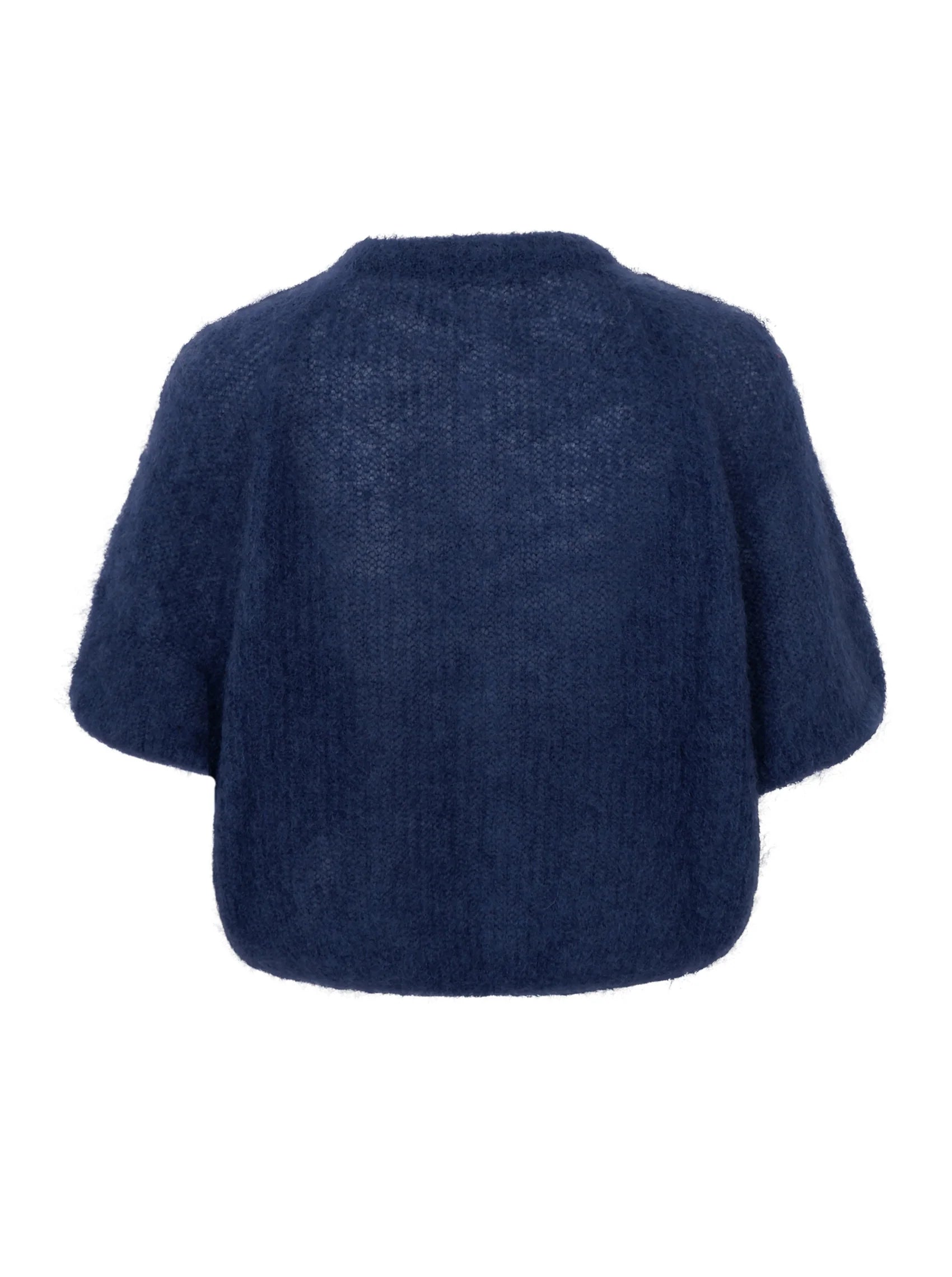 Black Colour Cardigan - BcBjoerk Patent Strik Cardigan i Navy