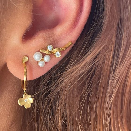 Stine A Ørering - Flow Ørering med 2 Sten