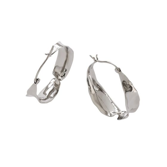 Stine A Ørering - Liquid Creol Ørering i Sølv