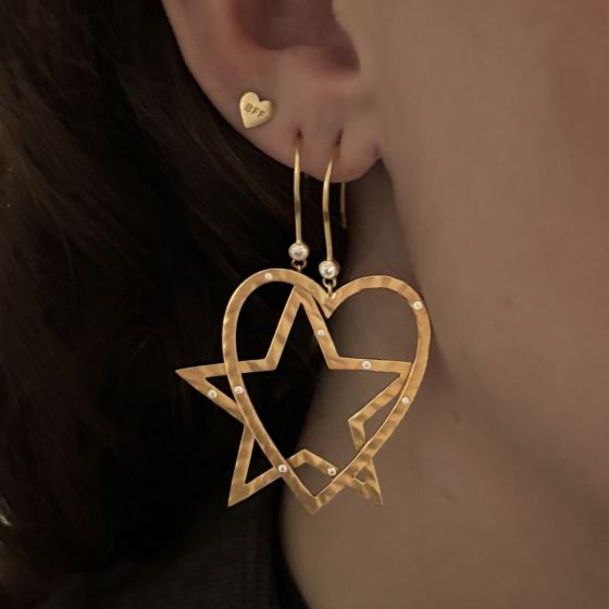 Stine A Ørering - Bella Star Ørering Med Sten