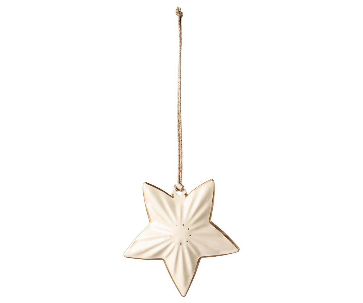 Maileg Julepynt - Metal Ornament Julepynt Stjerne i Creme