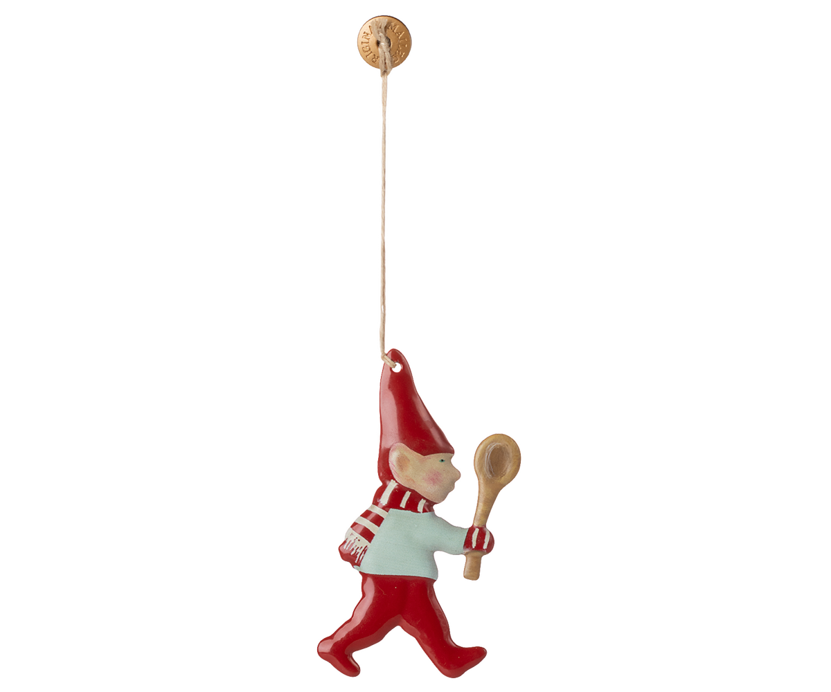 Maileg Julepynt - Metal Ornament Nisse Med Ske
