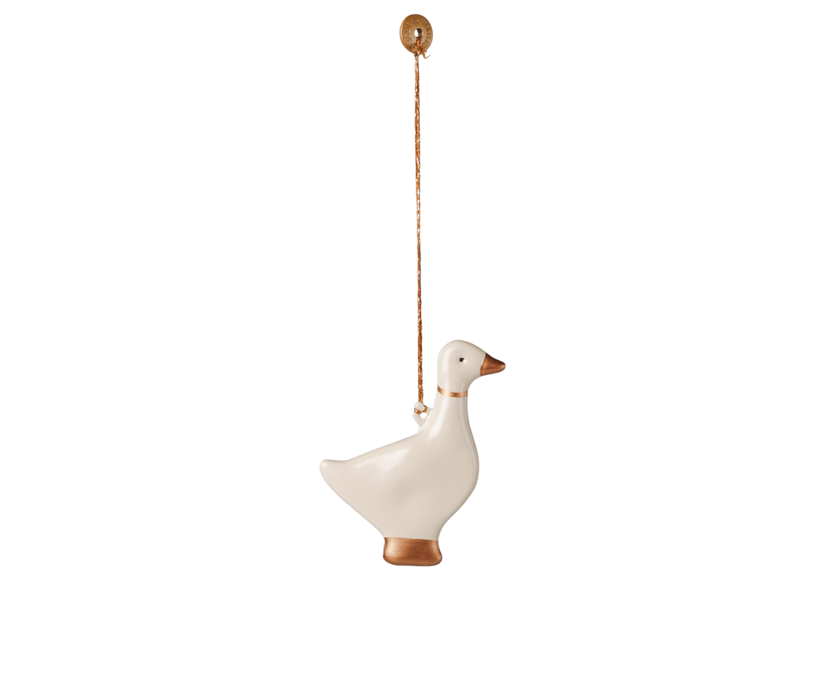 Maileg Julepynt - Metal Ornament Gås Med Guld