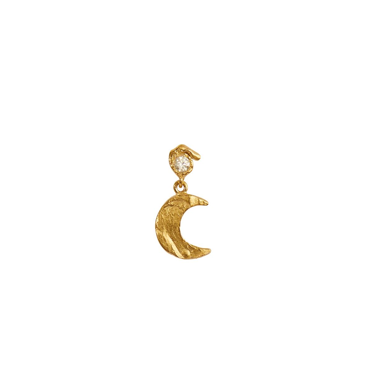 Stine A Ørestik - 1431 Petit Flow Earring Med Claire de Lune Fordyldt