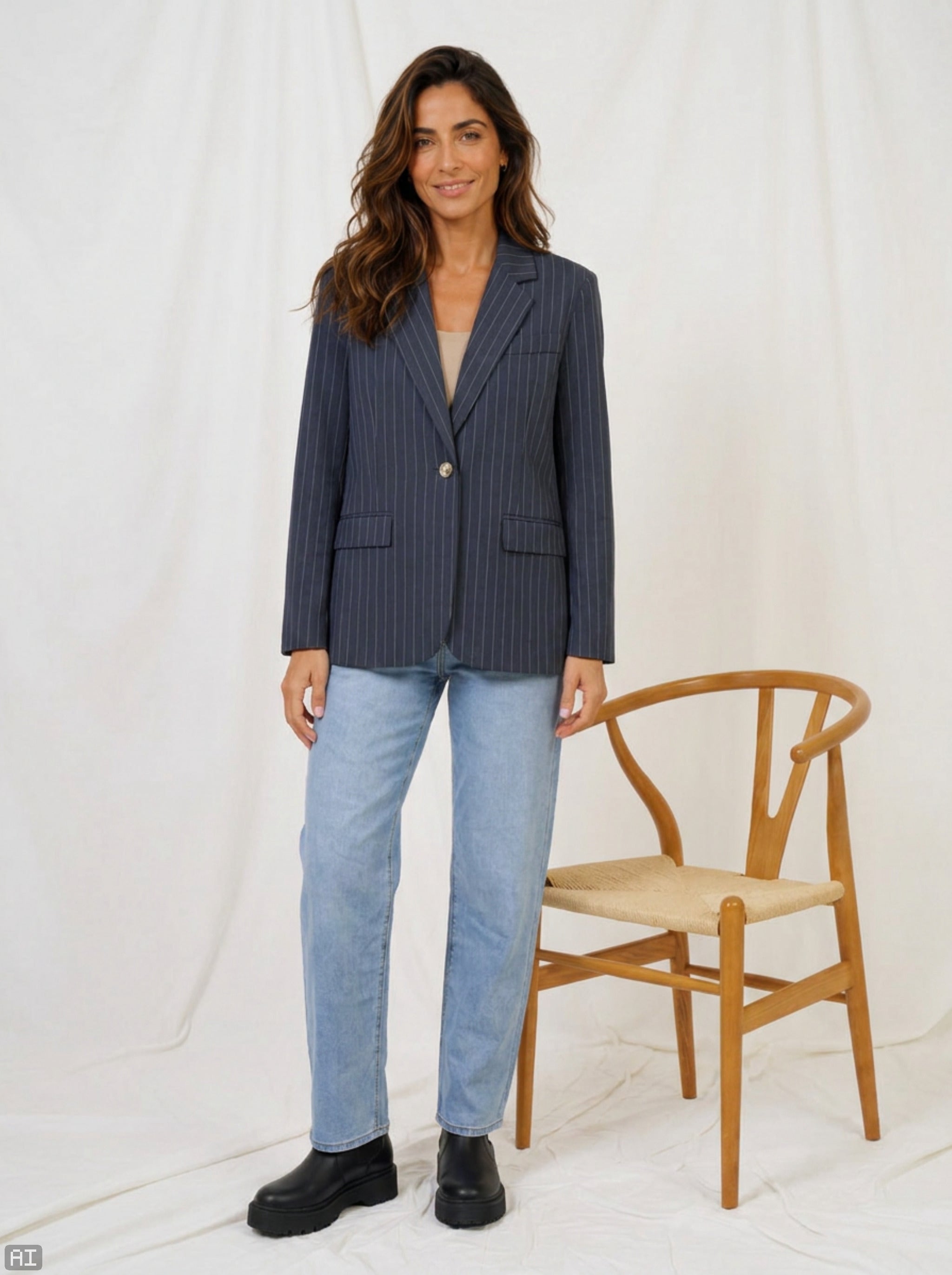 MARTA du château Blazer - 15502NF MdcDusk Blazer i Navy