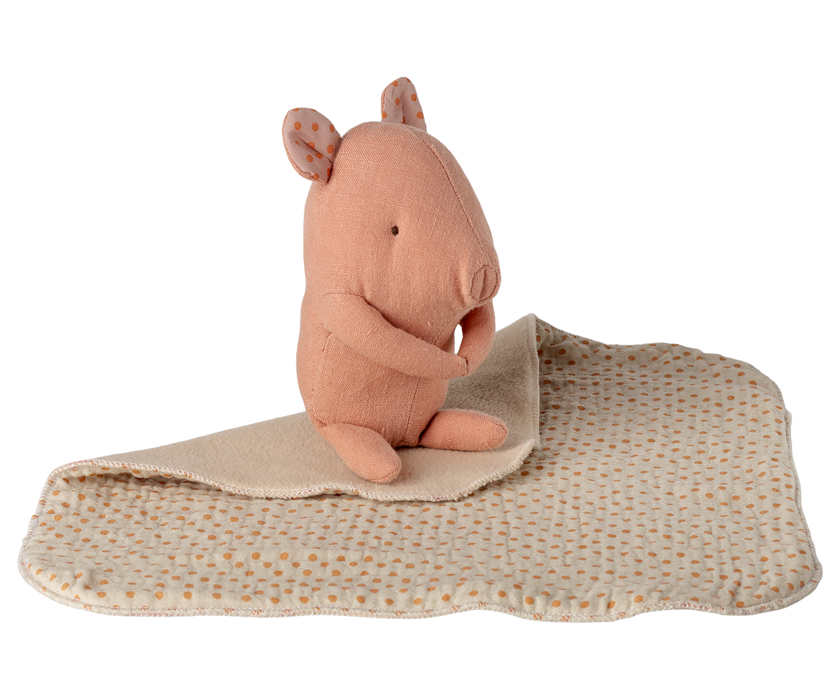 Maileg Lullaby Friends - Gris Mini i Lyserød