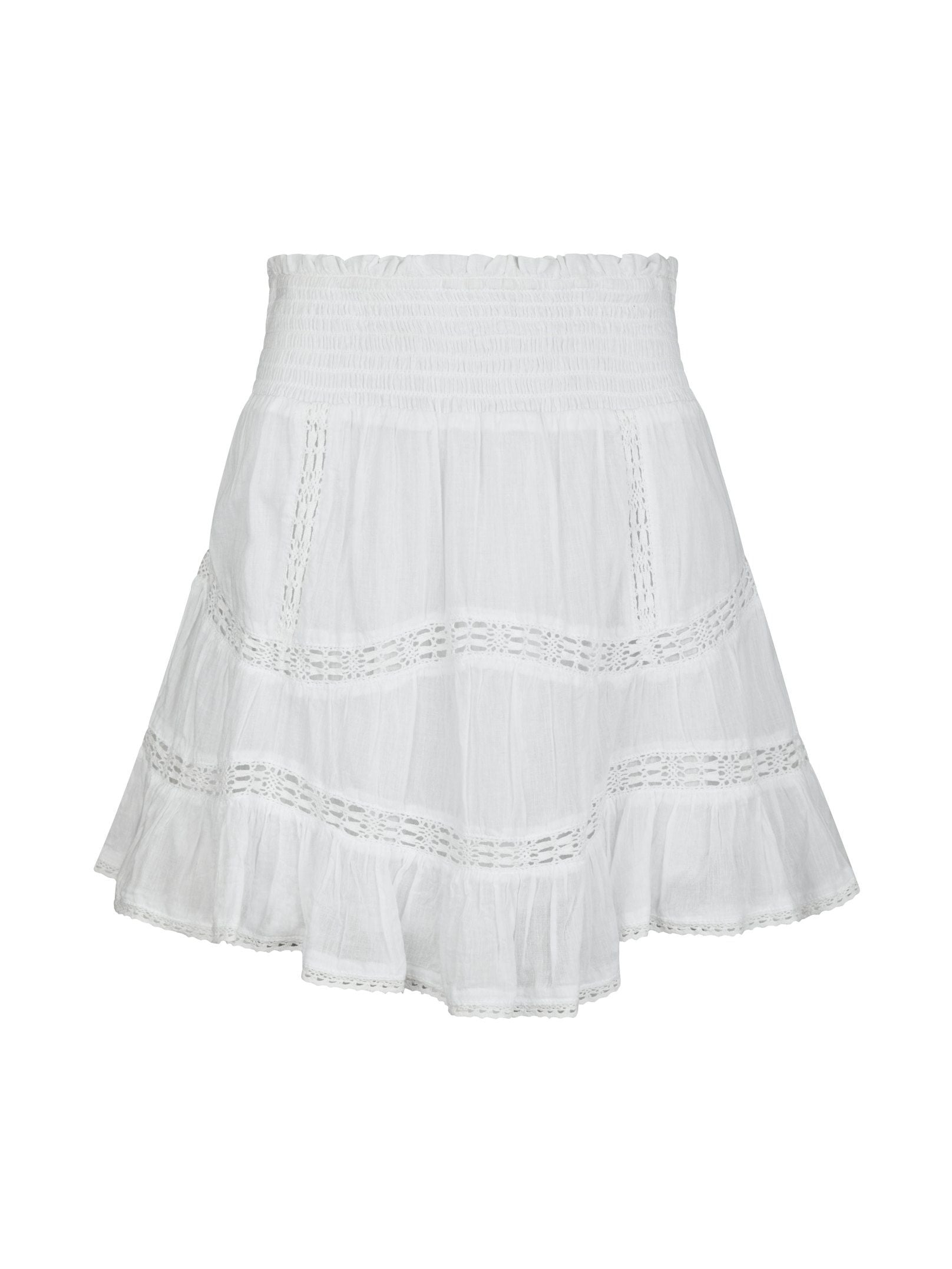 Neo Noir Nederdel - Robby S Voile Nederdel i Hvid