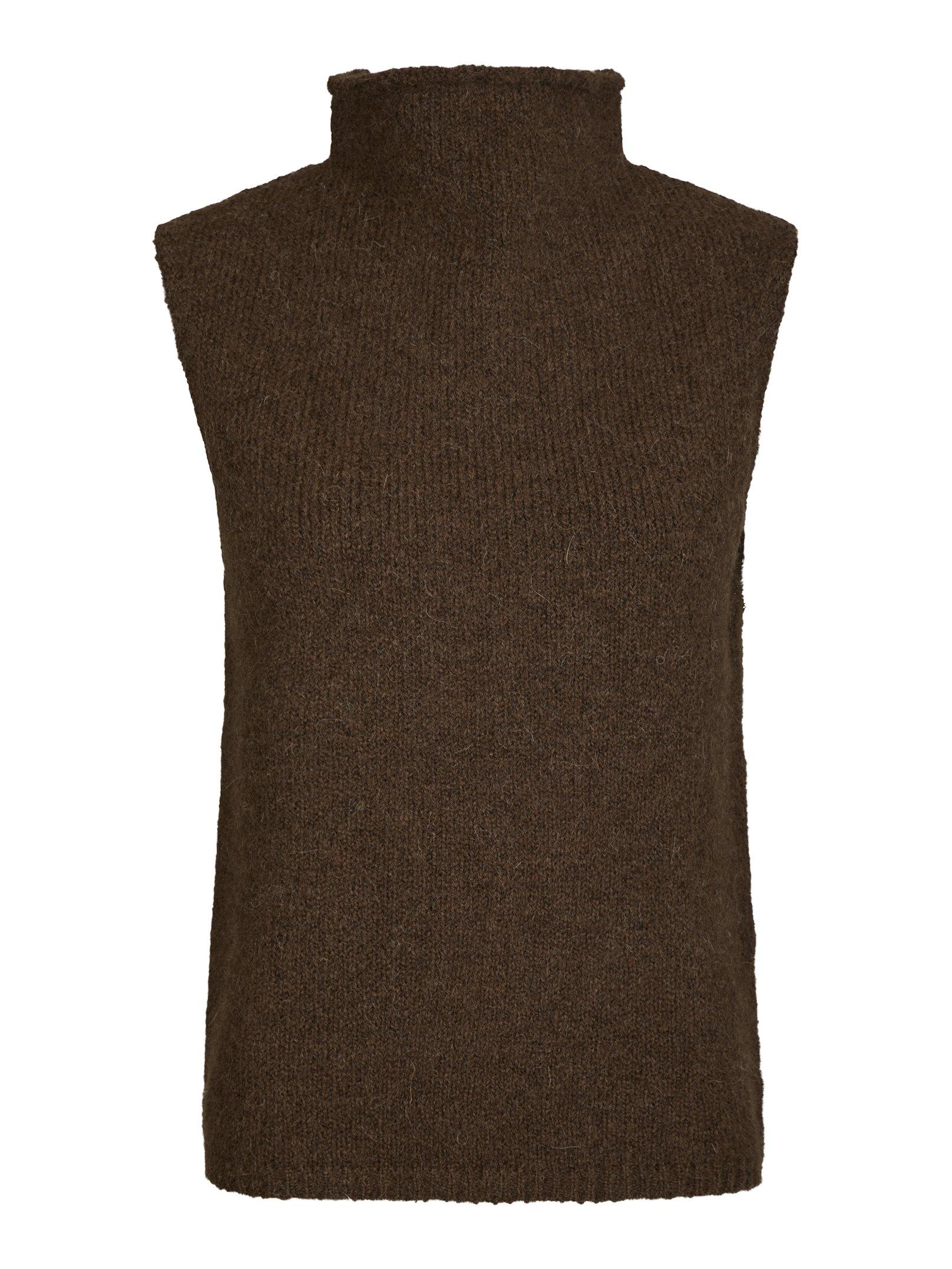 Neo Noir Vest - Odelia Strik Vest i Brown Melange