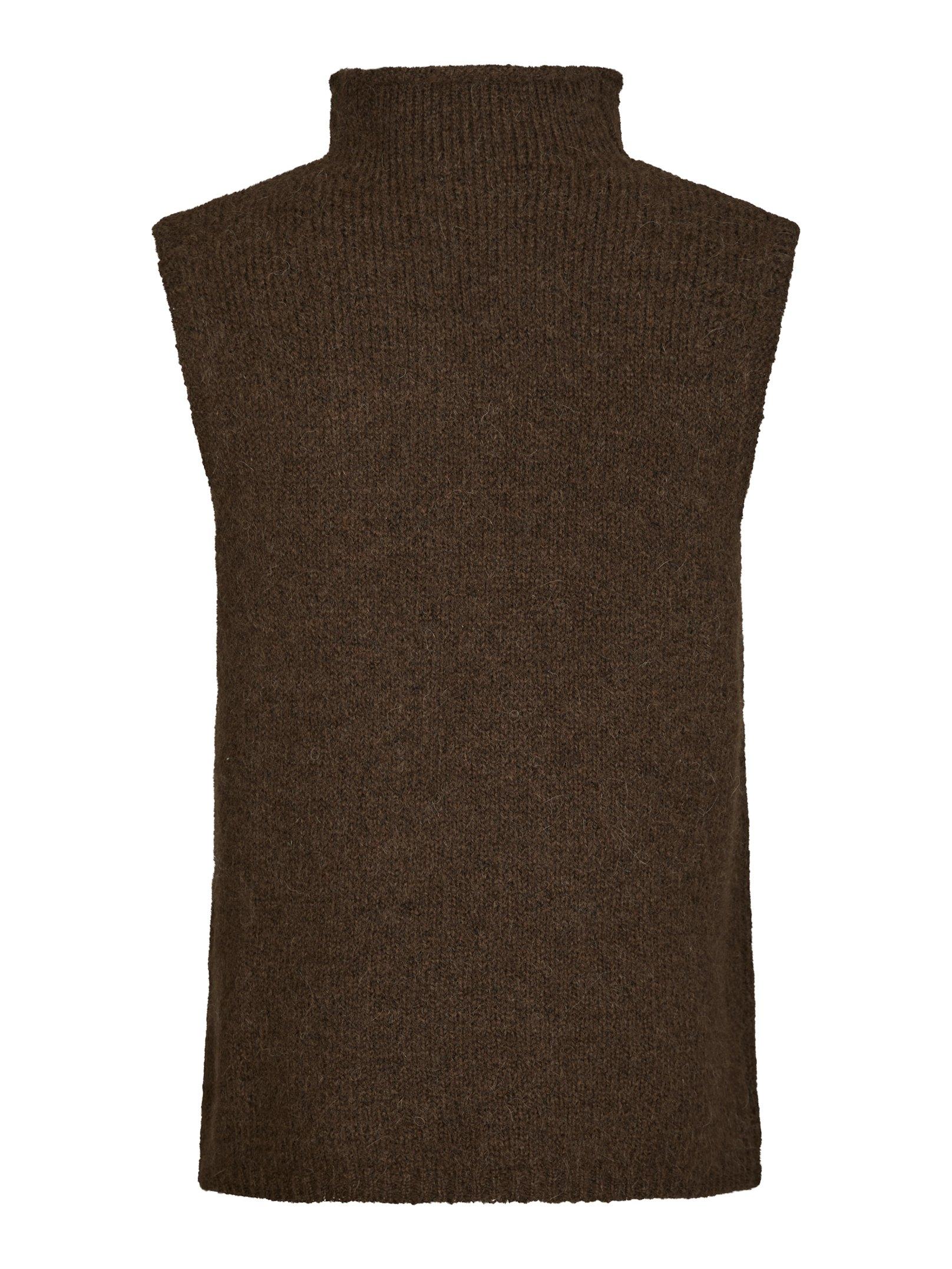 Neo Noir Vest - Odelia Strik Vest i Brown Melange
