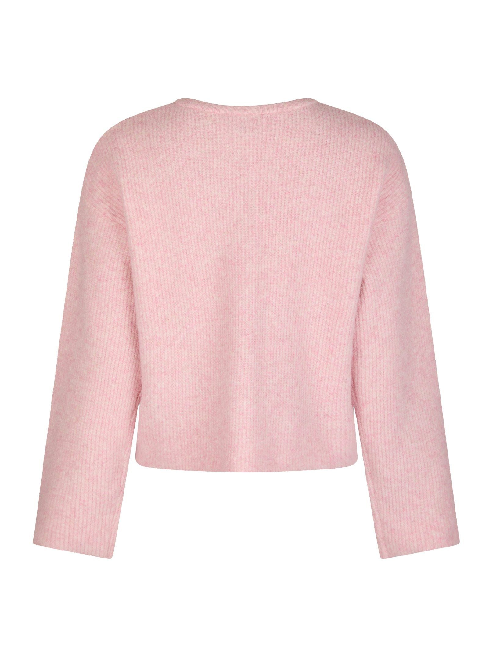 Neo Noir Cardigan - Vilja Strik Cardigan i Pink