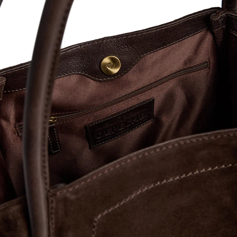 Depeche Taske - 16466 Shopper Taske i Chocolate