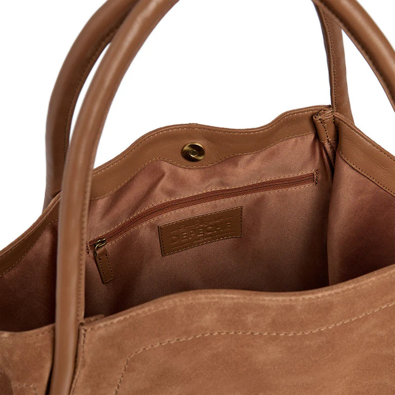 Depeche Taske - 16466 Shopper Taske i Tan