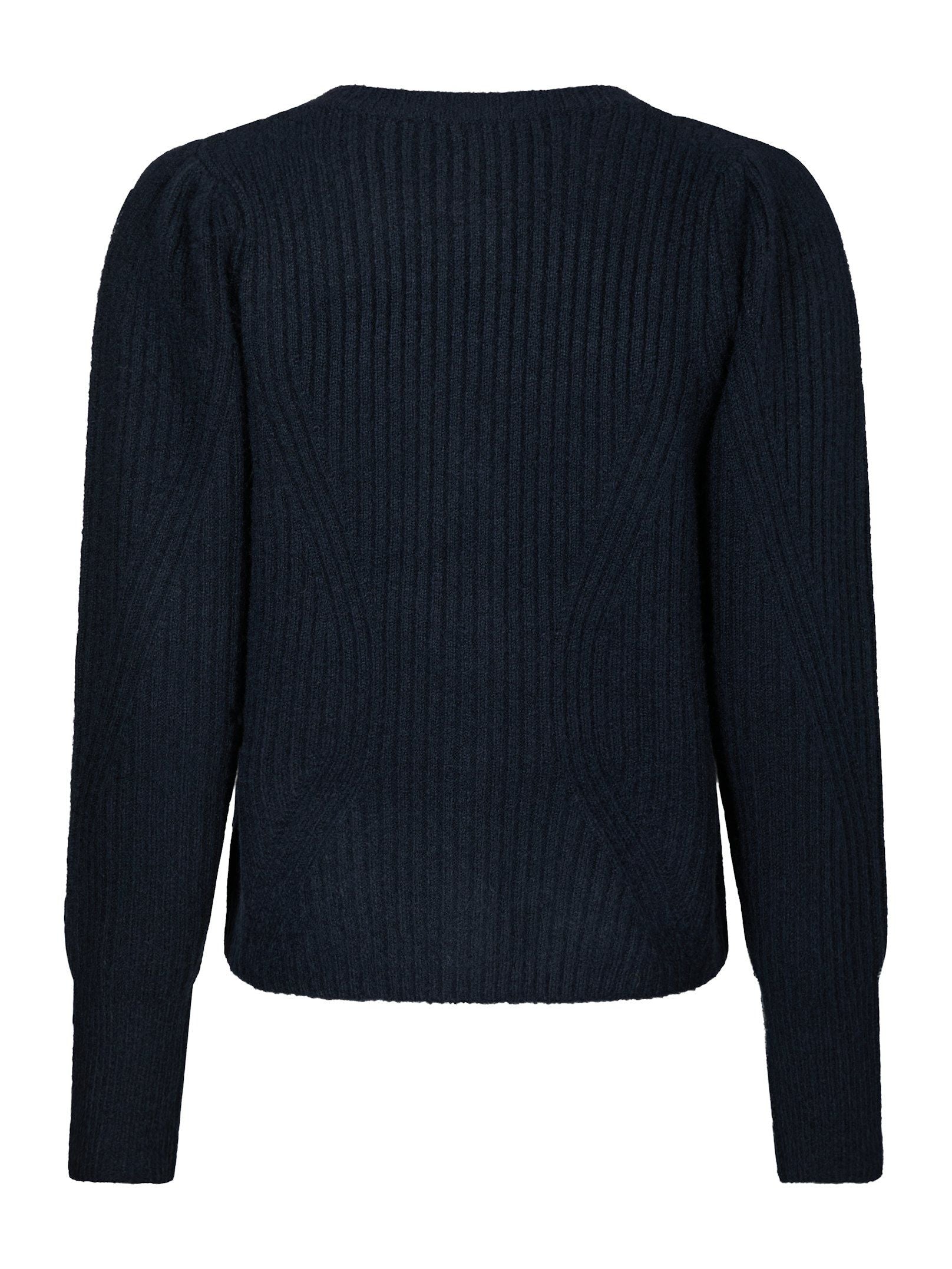 Neo Noir Cardigan - Puli Strik Cardigan i Navy