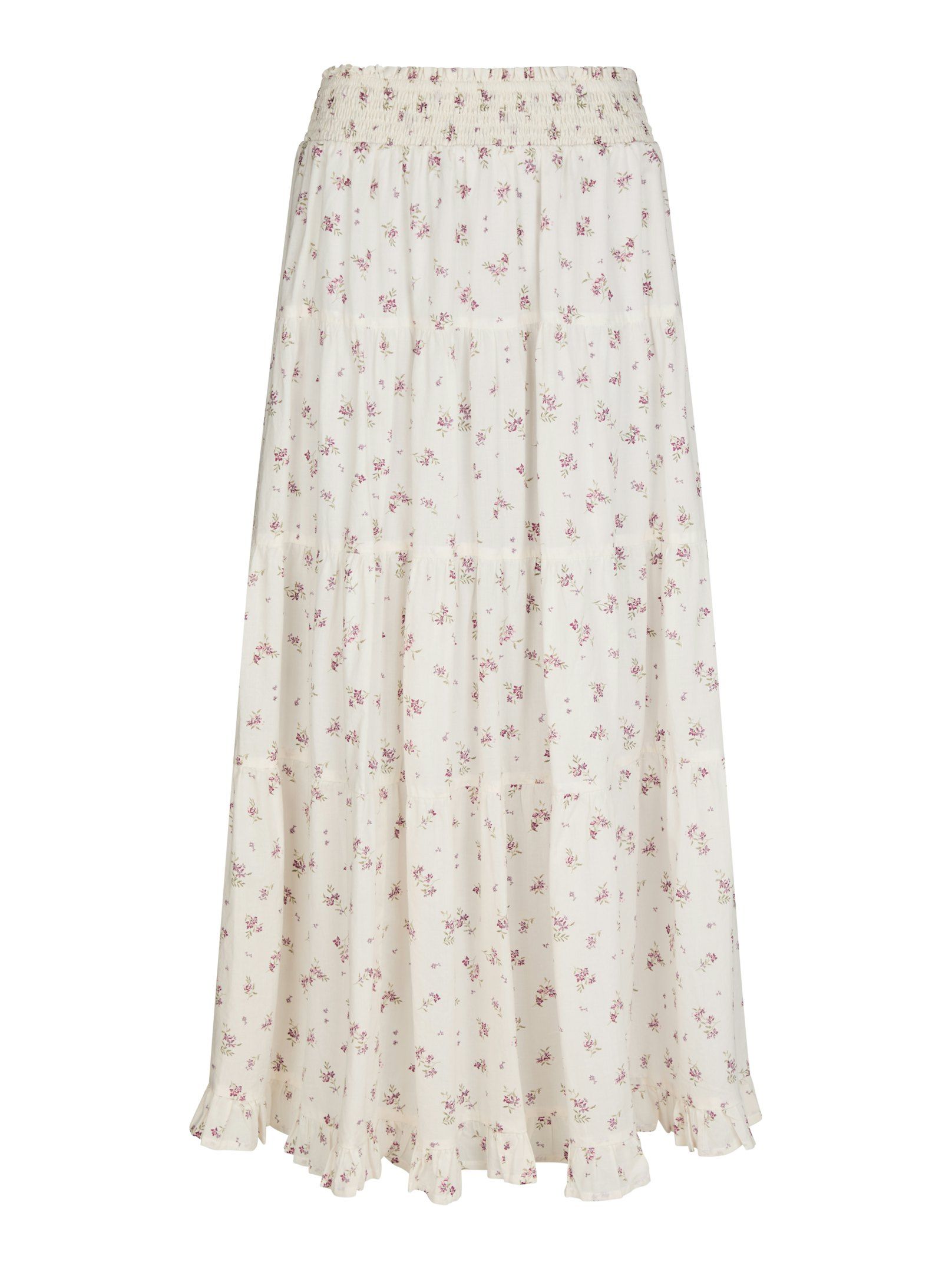 Neo Noir Nederdel - Asta Small Blossom Nederdel i Creme