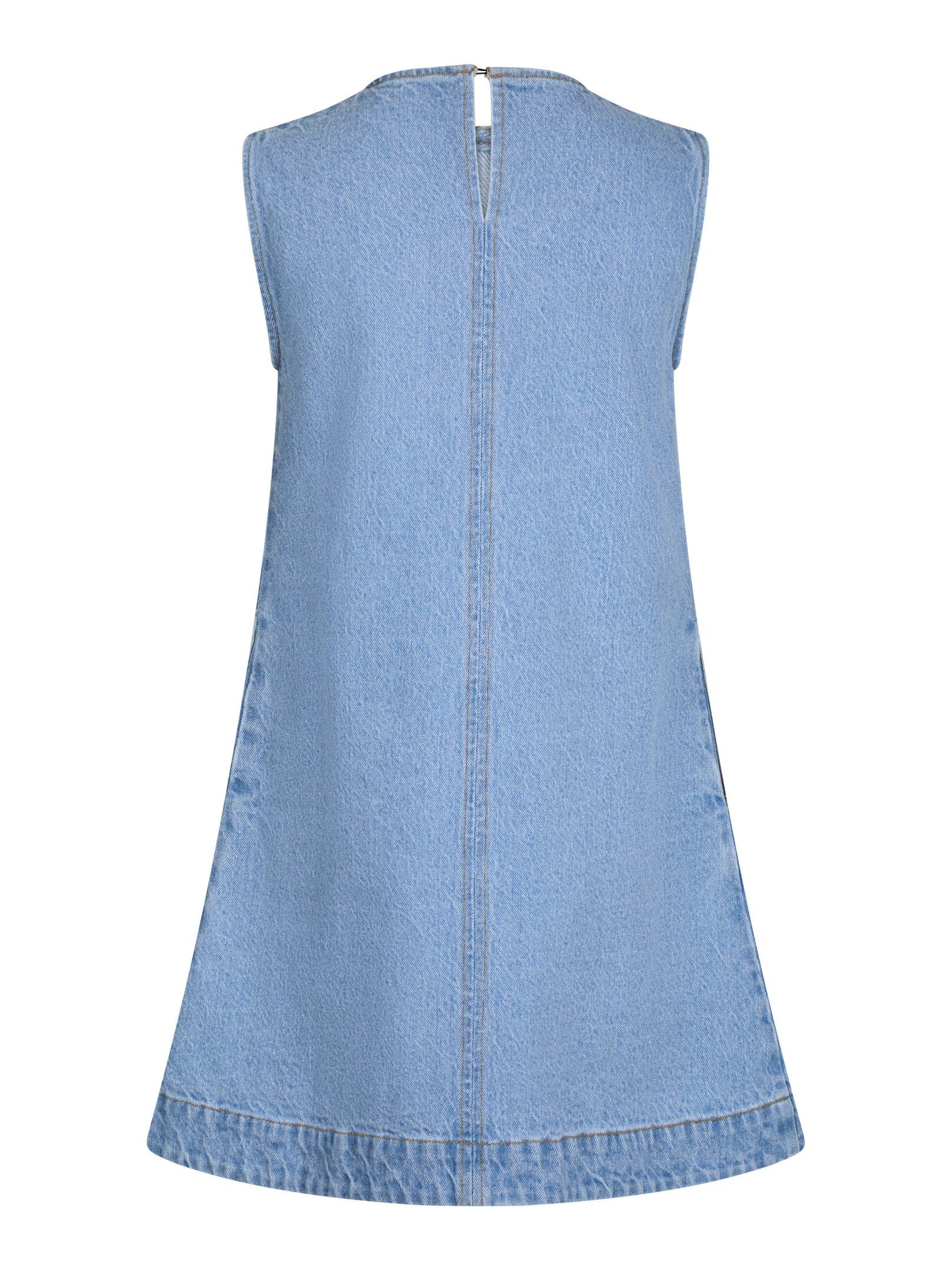 Neo Noir Kjole - Livo Denim Kjole i Light Blue