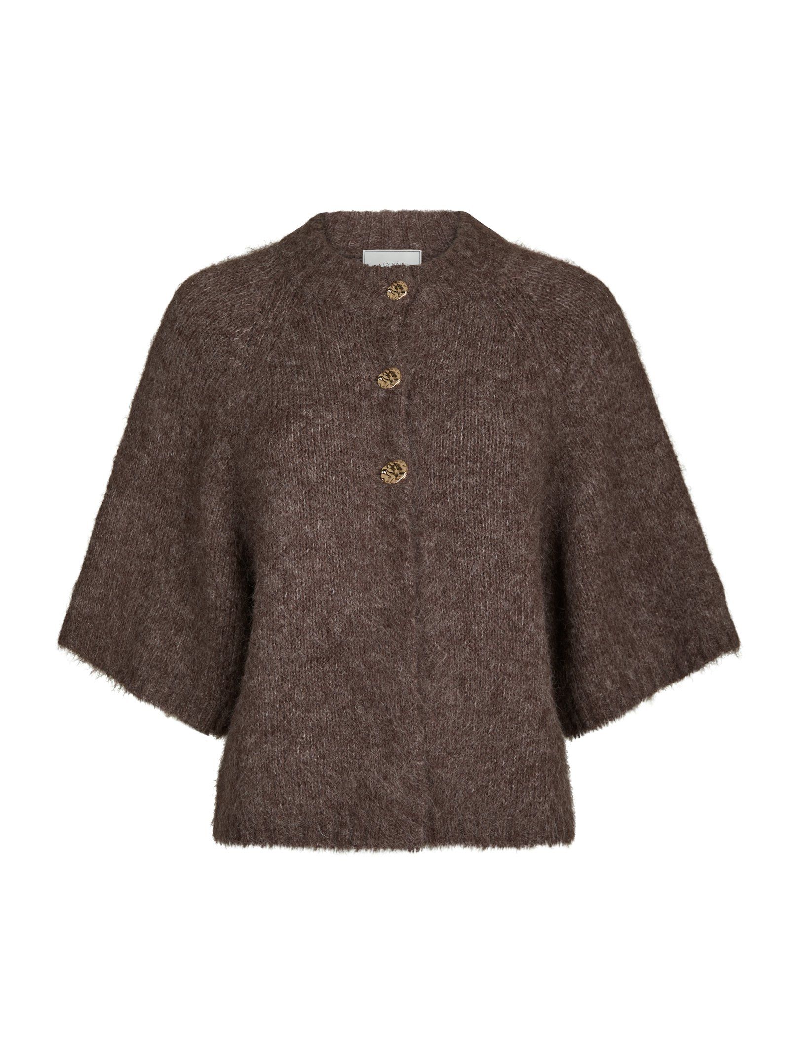 Neo Noir Cardigan - Benuta Strik Cardigan i Light Brown