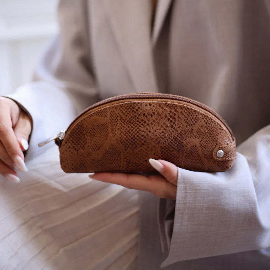 Depeche Toilettaske - 16592 Toilet Pung Lille i Camel Snake