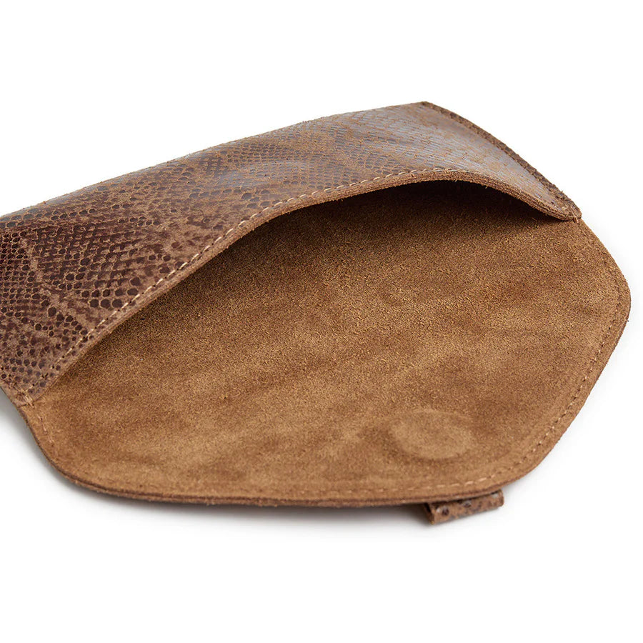 Depeche Etui - 16596 Brille Etui i Camel Snake