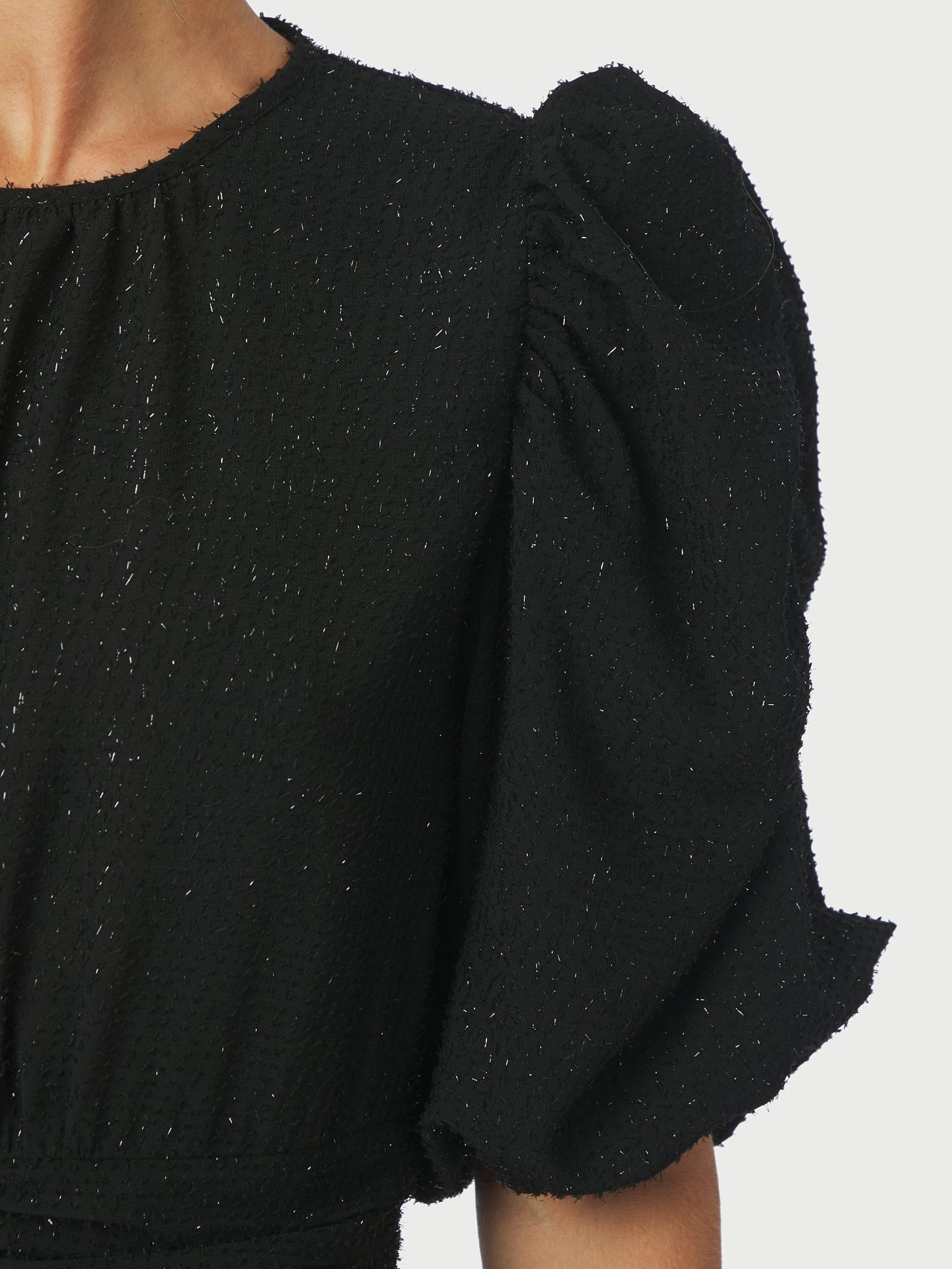 Neo Noir Kjole - Kikka Glitz Kjole i Sort