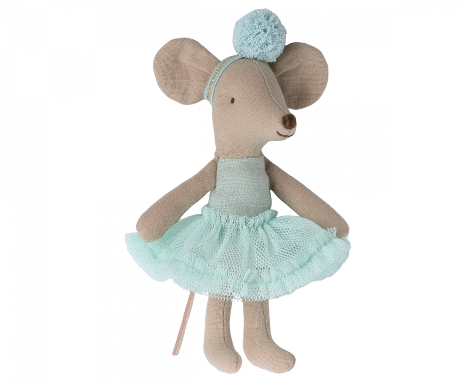 Maileg Ballerina - Lillesøster Ballerina Mus i Light Mint