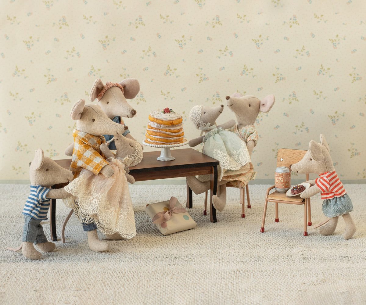 Maileg Mus - Baby Mus i Dåbskjole i Rosa